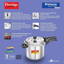 Load image into Gallery viewer, Prestige Deluxe Alpha Svachh Pressure Cooker, 5.5 Liter