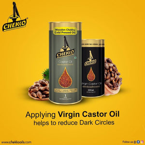 Castor Oil (Wooden Cold Pressed Virgin Chekko Oil)