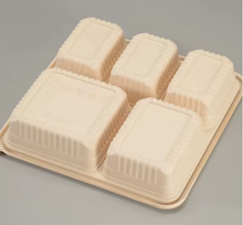 Load image into Gallery viewer, 5 Compartment Corn Starch Takeaway Container w Lid - 50qty