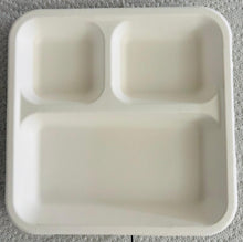 Load image into Gallery viewer, 6&quot; 3 CP Round Premium Disposable Bagasse Plates - 50qty