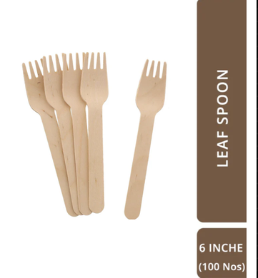 Premium Birchwood Wooden Forks 160 MM - 100 qty