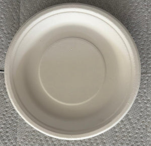 7" Round Round Premium Disposable Bagasse Plates - 50qty
