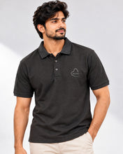 Load image into Gallery viewer, Men's Classic Black Half Sleeve Polo T-Shirt