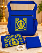 Load image into Gallery viewer, Sabarimala Ayyappa Yatra Classic Royal Blue Irumudi Bag Kit