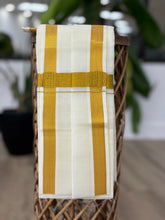 Load image into Gallery viewer, Angavastram (Towel) Cotton Blend White Color with Gold Jari Border