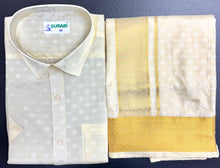 Load image into Gallery viewer, Premium Art Silk Dhoti and Shirt