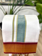 Load image into Gallery viewer, Cotton Dhoti with Design Pattern with Reversible Border