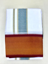 Load image into Gallery viewer, Cotton Dhoti with Design Pattern with Reversible Border