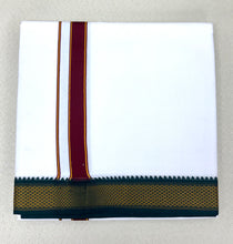 Load image into Gallery viewer, Cotton Dhoti with Design Pattern with Reversible Border