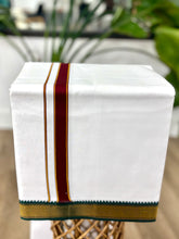 Load image into Gallery viewer, Cotton Dhoti with Design Pattern with Reversible Border