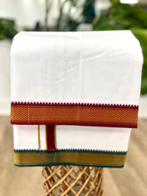 Load image into Gallery viewer, Cotton Dhoti with Design Pattern with Reversible Border