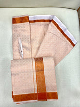 Load image into Gallery viewer, Premium Men Tissue Cotton Dhoti and Shirt