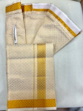 Load image into Gallery viewer, Premium Men Tissue Cotton Dhoti and Shirt