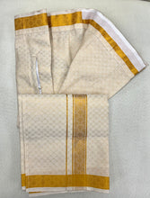 Load image into Gallery viewer, Premium Men Tissue Cotton Dhoti and Shirt