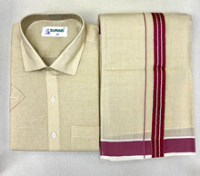 Load image into Gallery viewer, Cotton Dhoti with Color Border