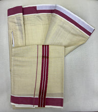 Load image into Gallery viewer, Cotton Dhoti with Color Border