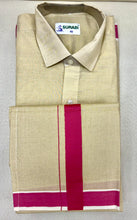 Load image into Gallery viewer, Cotton Dhoti with Color Border