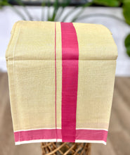 Load image into Gallery viewer, Cotton Dhoti with Color Border