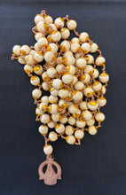 Load image into Gallery viewer, Rudraksha and Thulasi Mala | 108 Beads | Ayyappan Dollar |