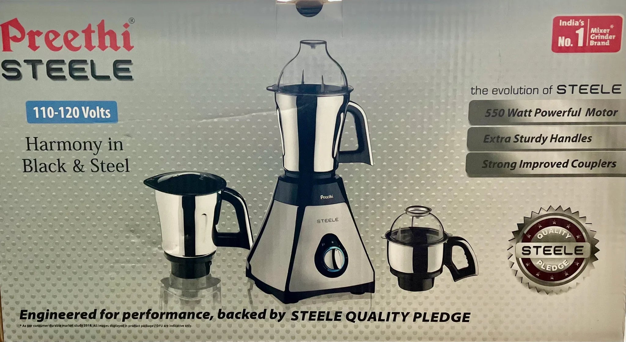 Preethi steele mixer grinder best sale