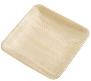 Premium Palm Leaf Plates - 6" Square (25 Pack)