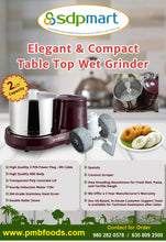 Load image into Gallery viewer, SDPMART Table Top Wet Grinder - 2 LIT