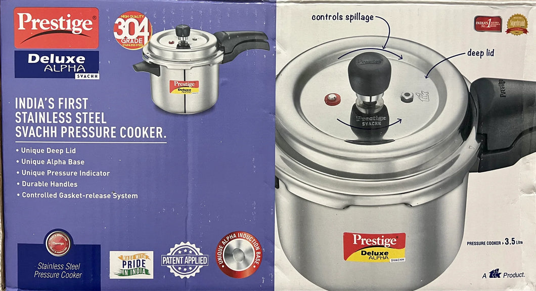Prestige swachh best sale pressure cooker steel