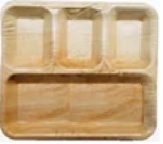 Rectangle Plate 12" x 10" - Partitioned 3/1 - (25 Pack)